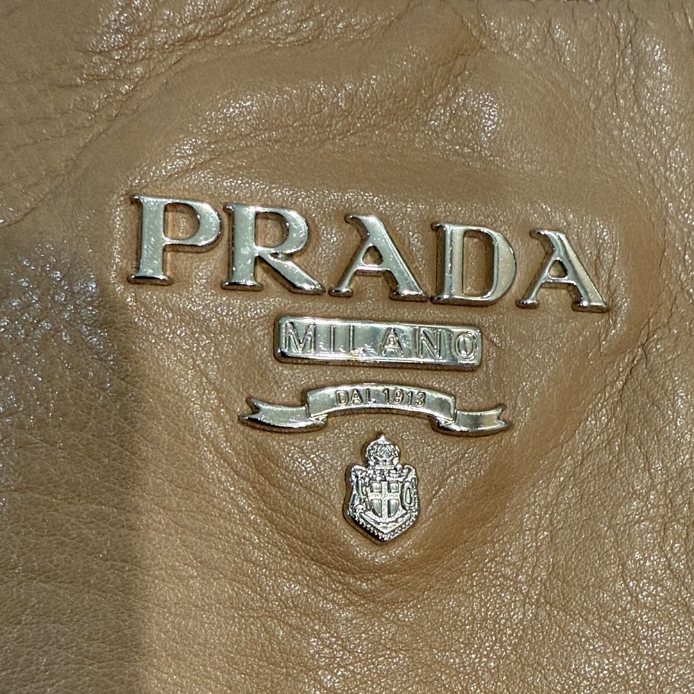 Prada Tan Leather Oversized Tote - Picture 7 of 15